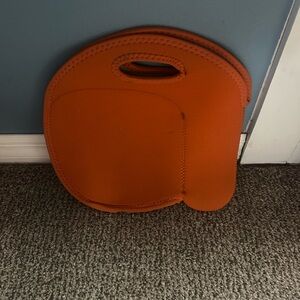 BUILT NY byobag Orange Neoprene lunch and bottle carrying tote bag